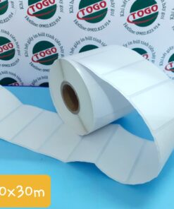 GIẤY DECAL IN NHIỆT KT: 50x30mm x 30m