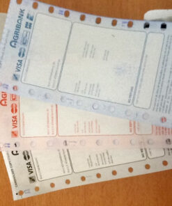 Giấy in kim 3 liên EDC dùng cho máy cà thẻ cho ngân hàng