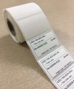 GIẤY DECAL IN NHIỆT KT: 60x30mm x 30m